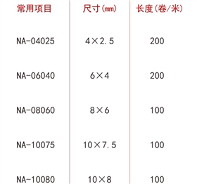尼龙pu气管尺寸对照1