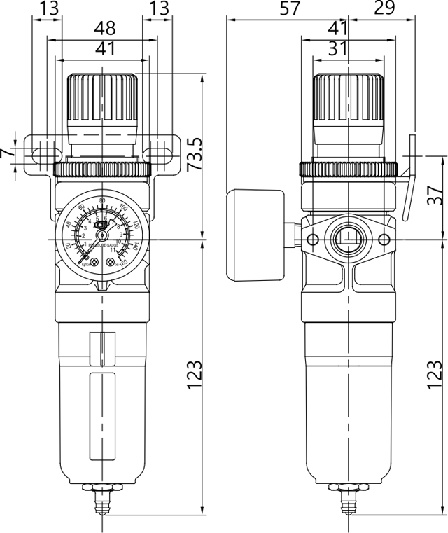 M-300过滤减压阀图纸
